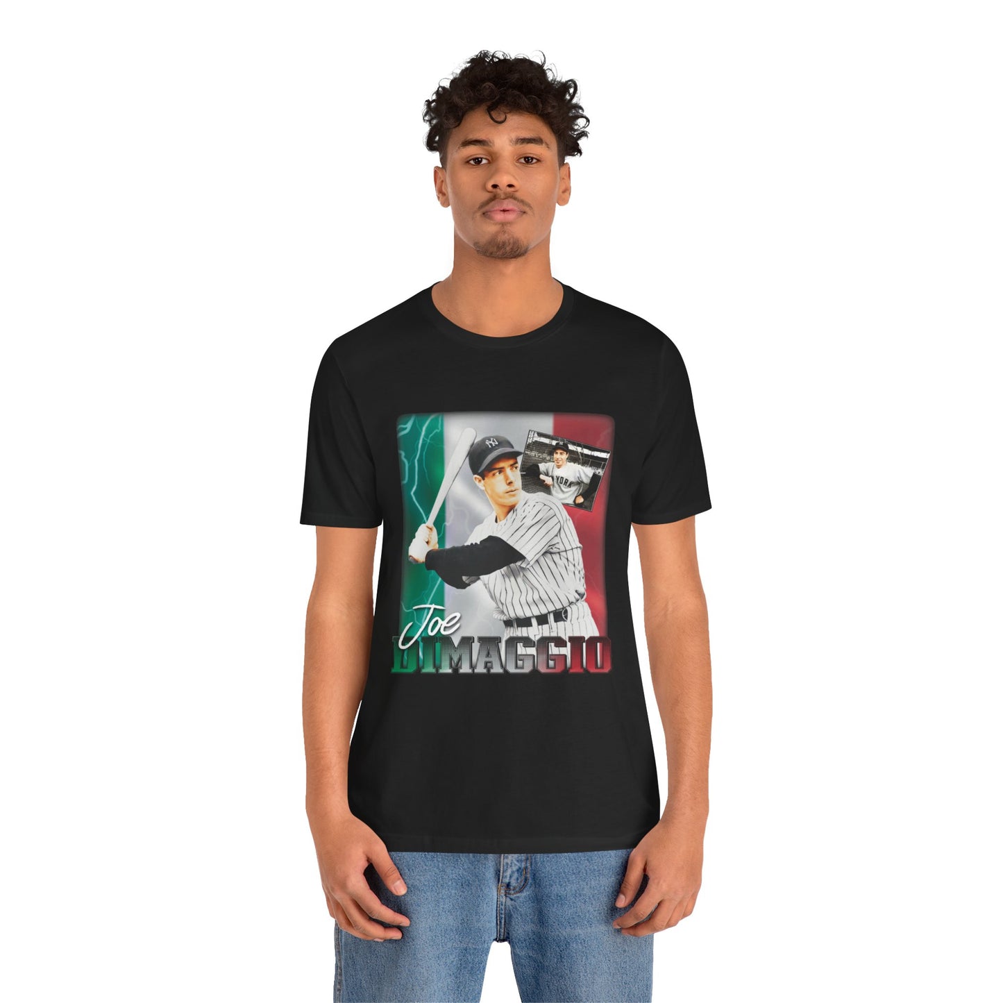 Joe Dimaggio! Joltin' Joe" - The Yankee Clipper! Rare New York Yankees Shirt!