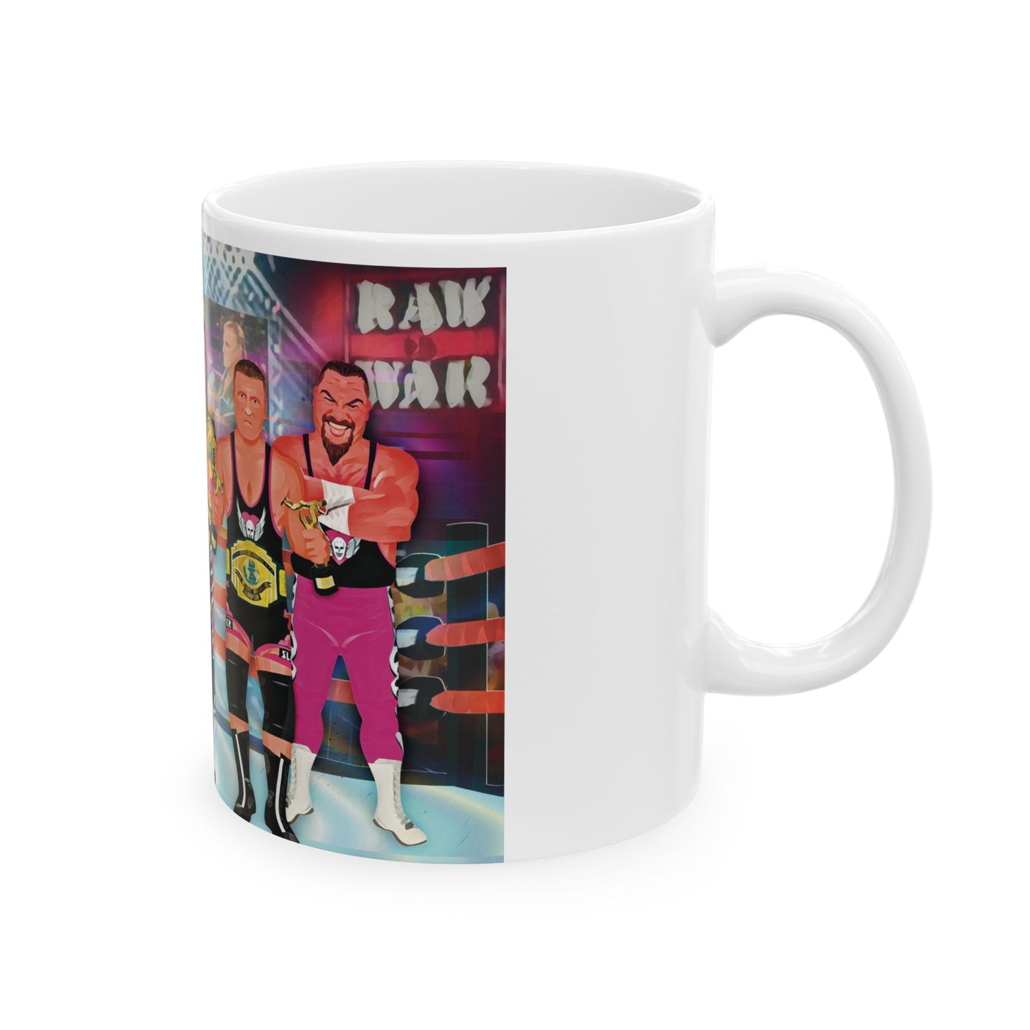 Exclusive Hart Foundation mugs! The glory days of Monday Night RAW!