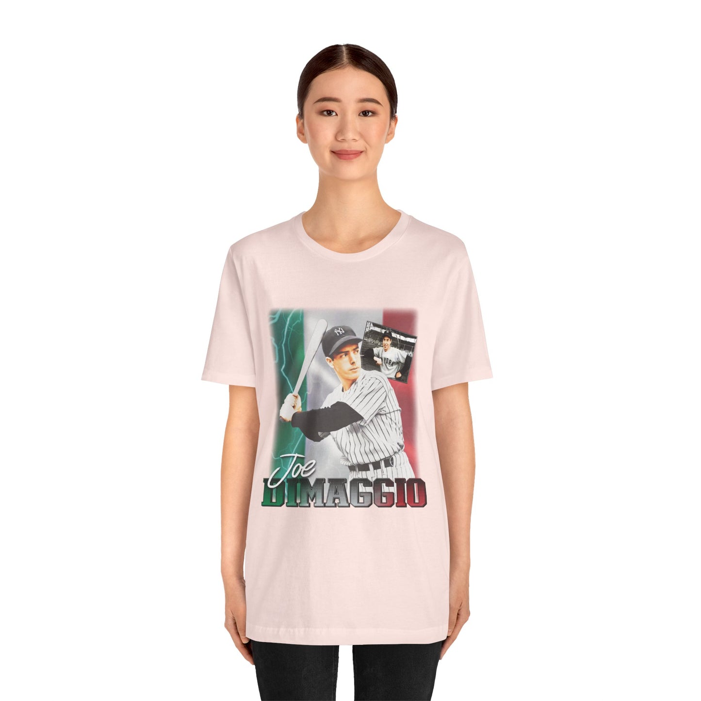 Joe Dimaggio! Joltin' Joe" - The Yankee Clipper! Rare New York Yankees Shirt!