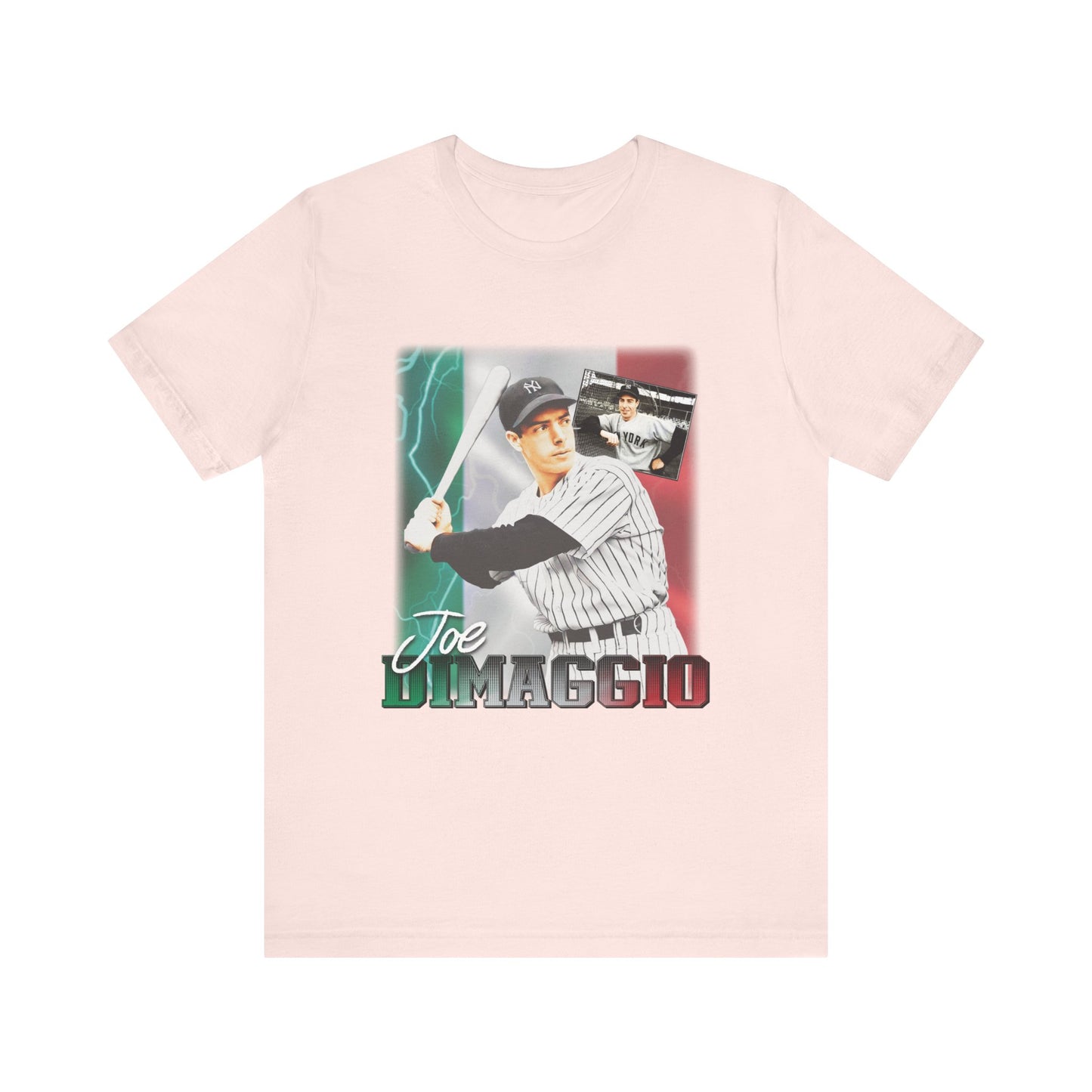 Joe Dimaggio! Joltin' Joe" - The Yankee Clipper! Rare New York Yankees Shirt!