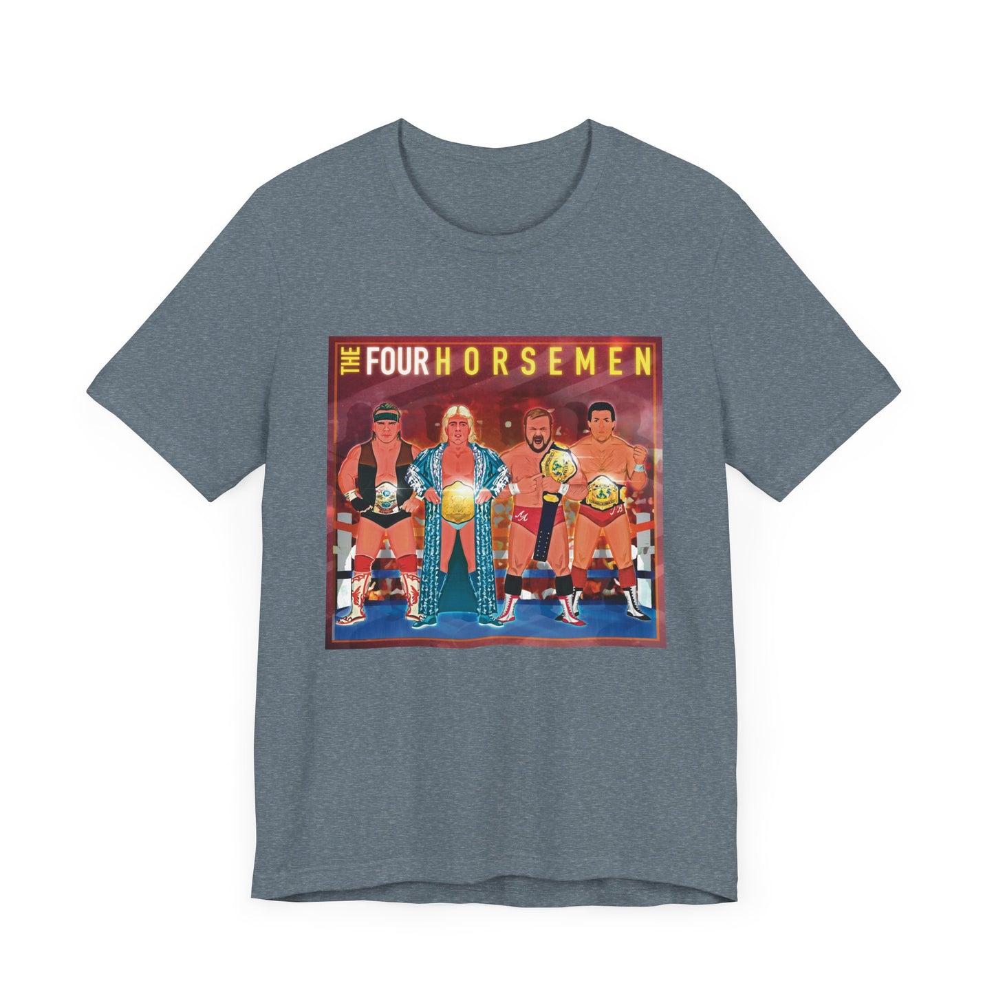 The Four Horsemen running roughot in Jim Crockett Promotions (1988)