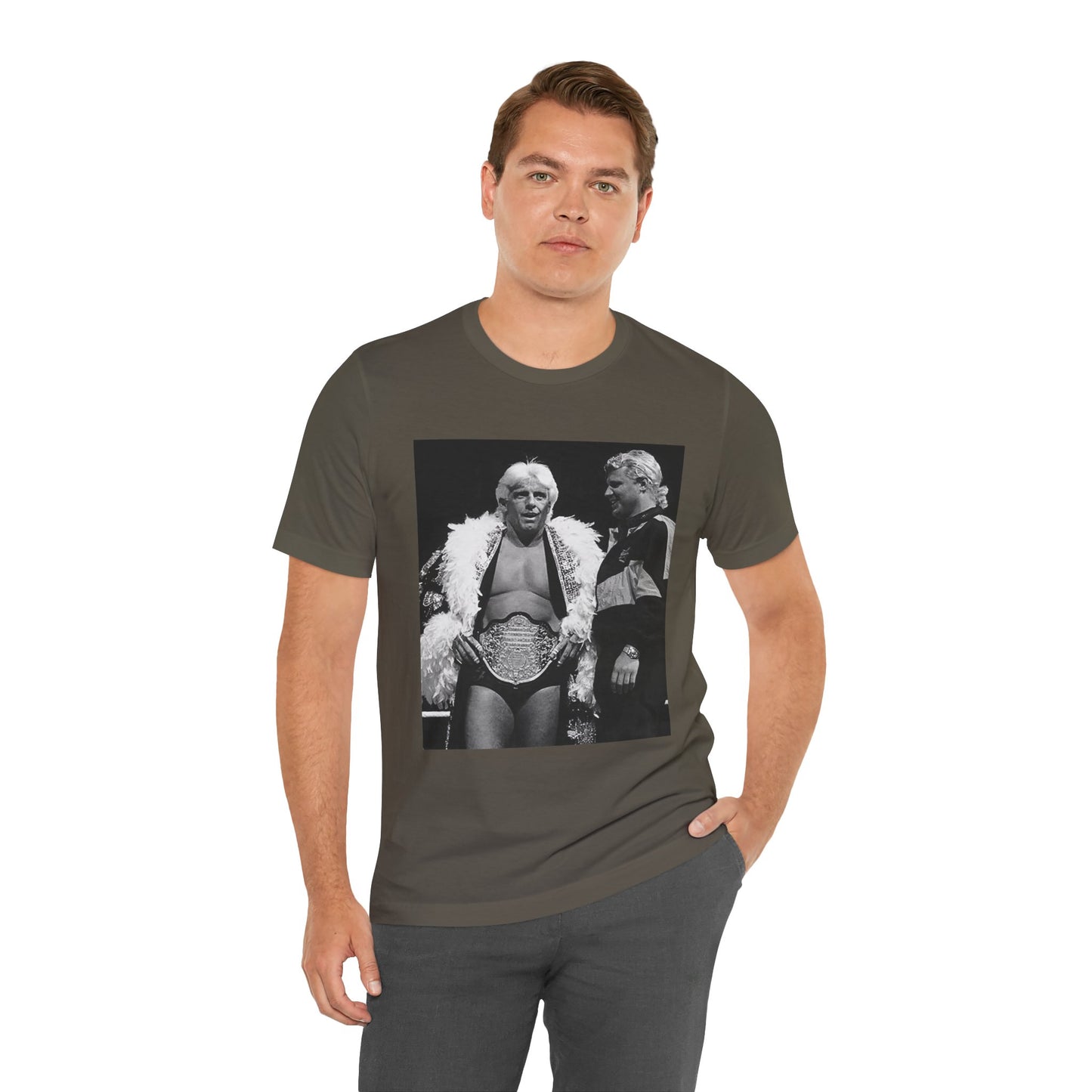 The Real World's Champion! Rare Ric Flair and Mr Perfect tee!