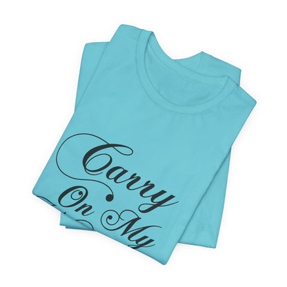 Carry On My Wayward Son Shirt - Vintage Script Rock Tribute Tee!