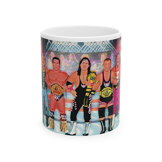 Exclusive Hart Foundation mugs! The glory days of Monday Night RAW!