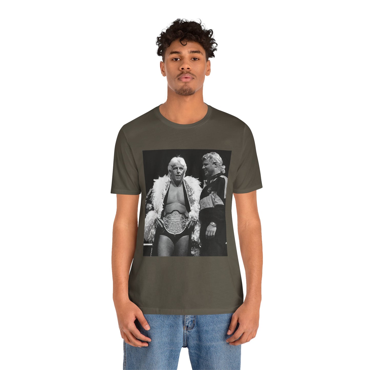 The Real World's Champion! Rare Ric Flair and Mr Perfect tee!