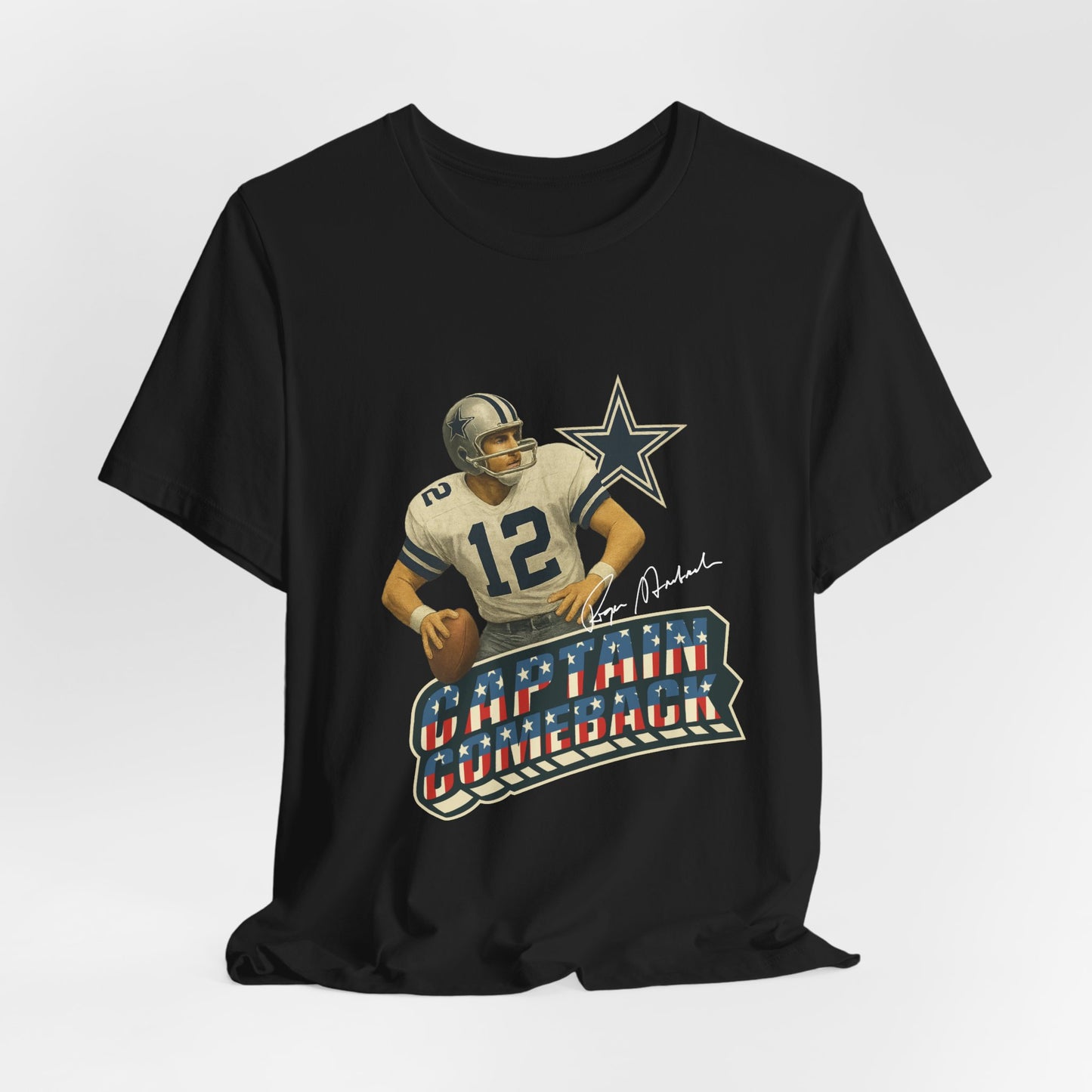 Captain Comeback Football Tee — Vintage Quarterback Graphic T-Shirt