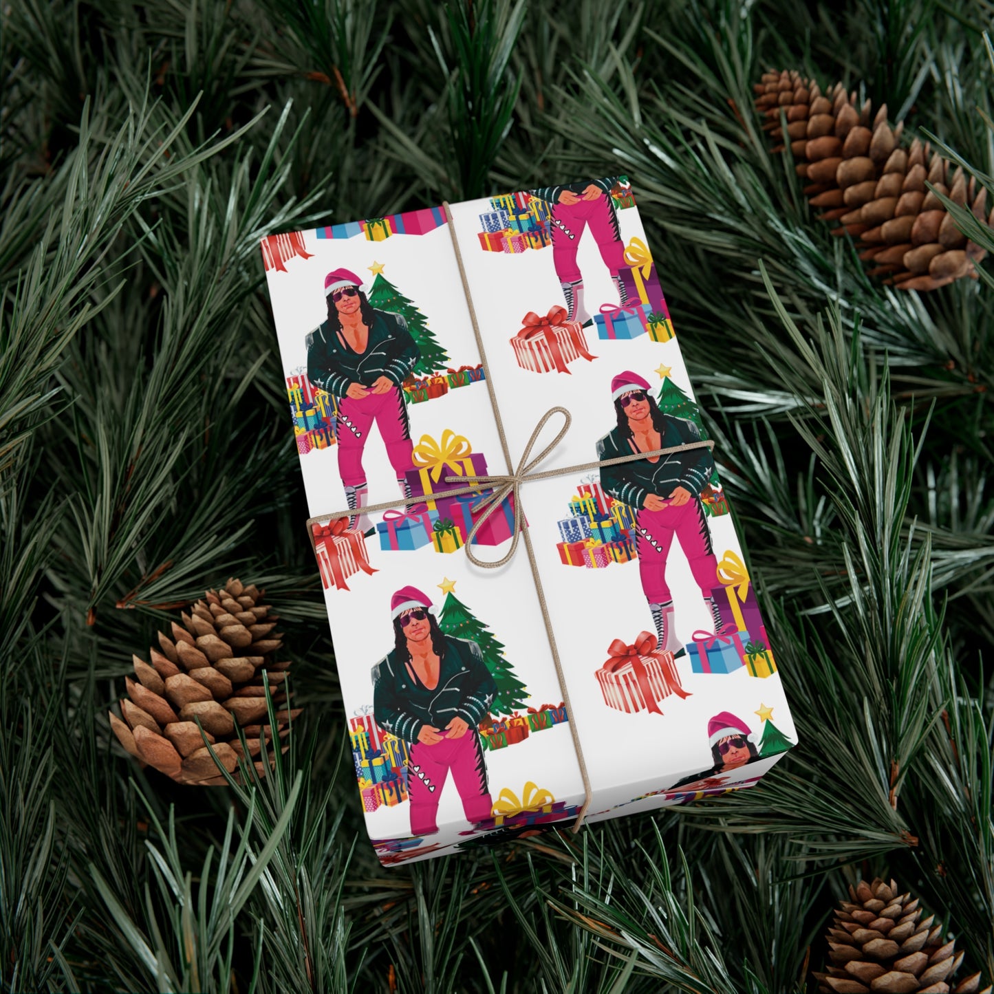 Bret Hart Christmas Wrapping Paper!