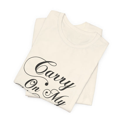 Carry On My Wayward Son Shirt - Vintage Script Rock Tribute Tee!