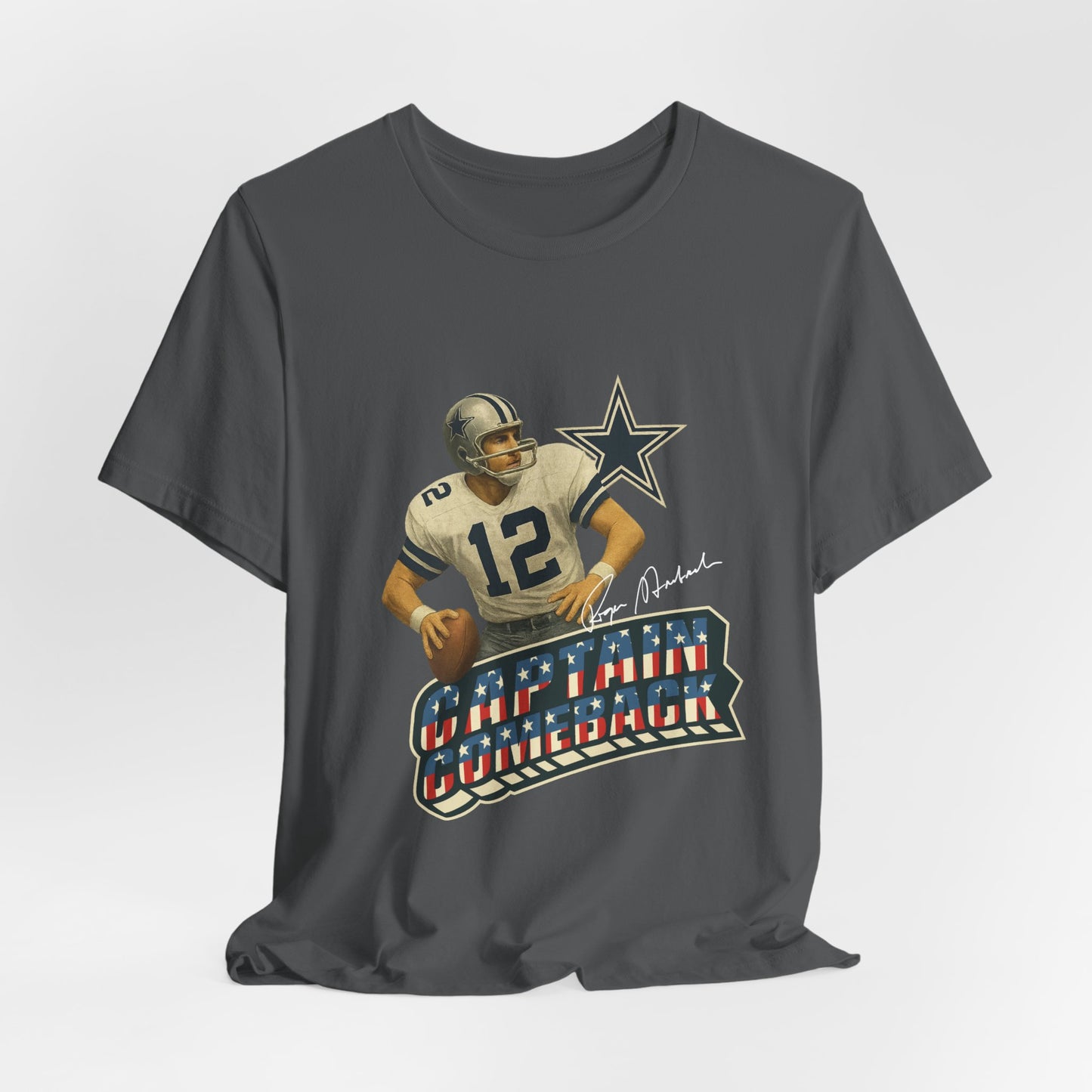 Captain Comeback Football Tee — Vintage Quarterback Graphic T-Shirt