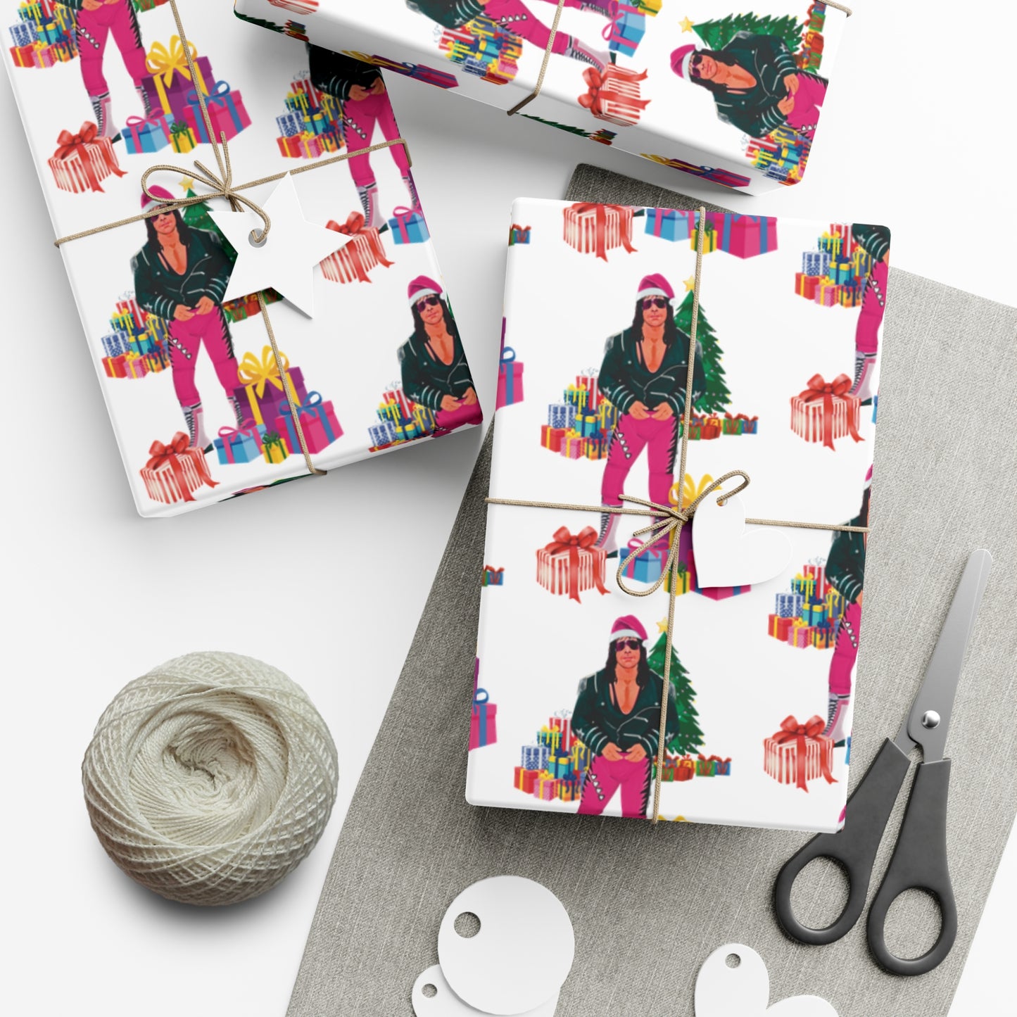 Bret Hart Christmas Wrapping Paper!