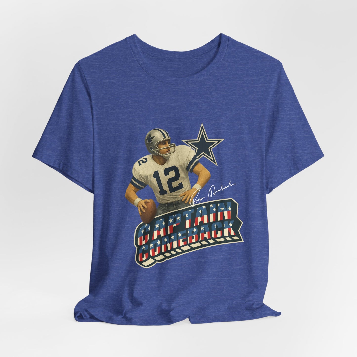 Captain Comeback Football Tee — Vintage Quarterback Graphic T-Shirt