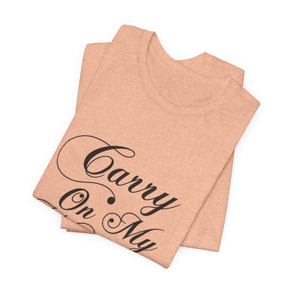 Carry On My Wayward Son Shirt - Vintage Script Rock Tribute Tee!
