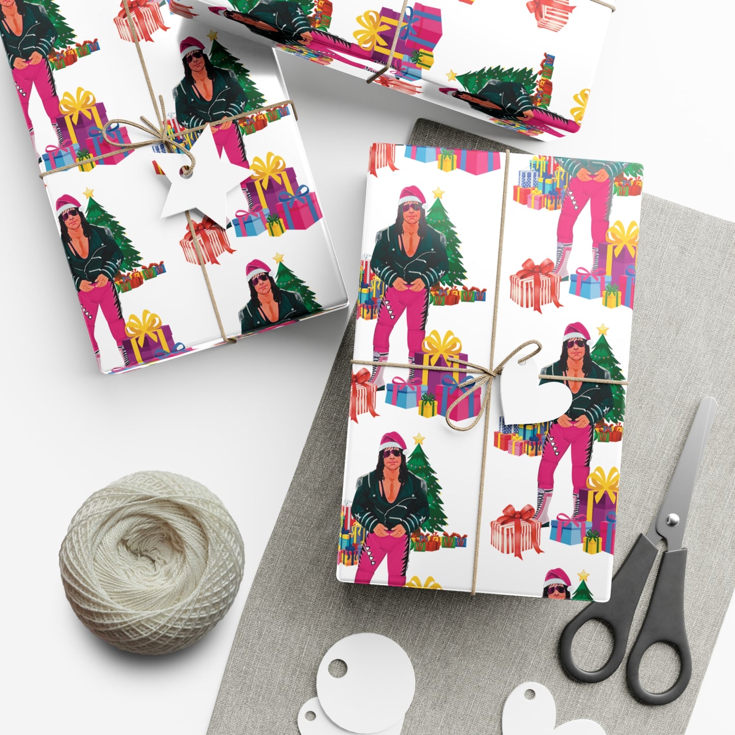 Bret Hart Christmas Wrapping Paper!