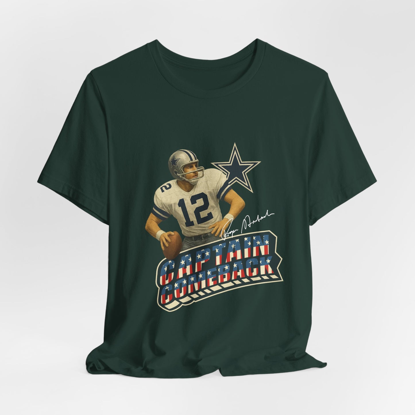 Captain Comeback Football Tee — Vintage Quarterback Graphic T-Shirt