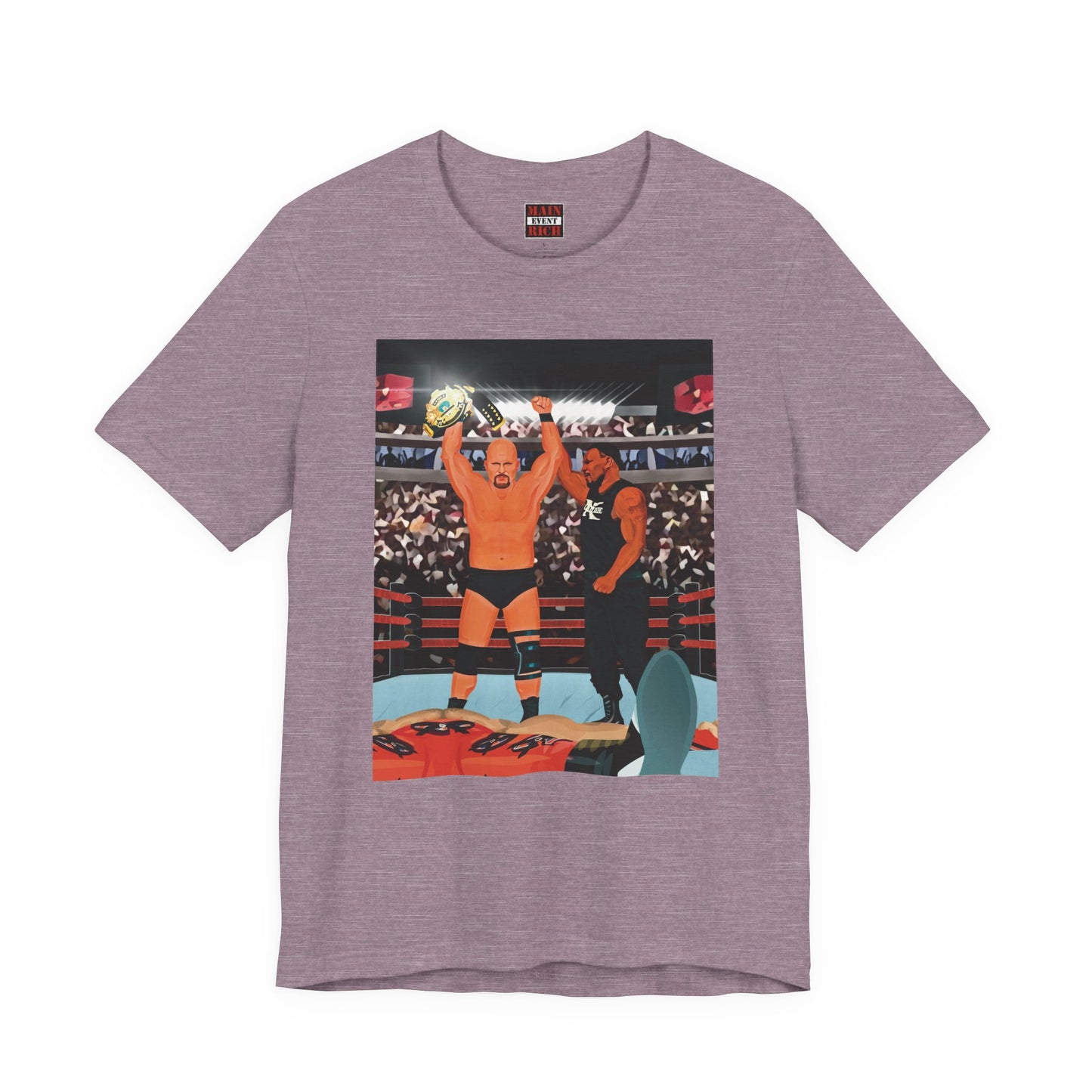 Austin's 8 year journey Classic 90s Wrestling tee!