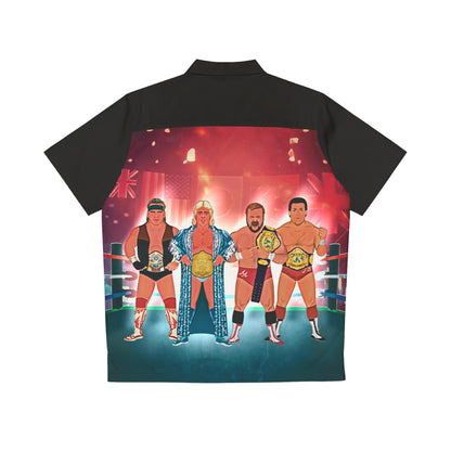 Ric Flair and The Four Horsemen! Classic NWA and WCW Bowling Shirt!