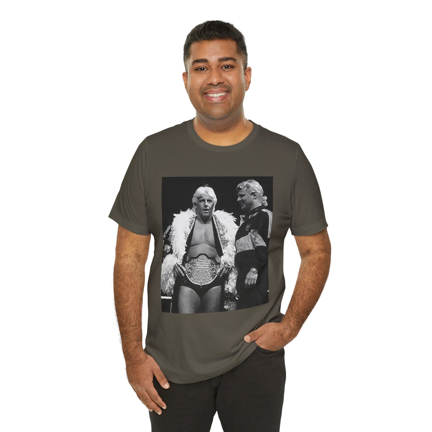 The Real World's Champion! Rare Ric Flair and Mr Perfect tee!