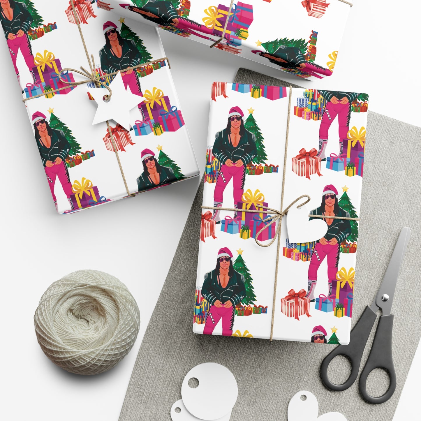 Bret Hart Christmas Wrapping Paper!