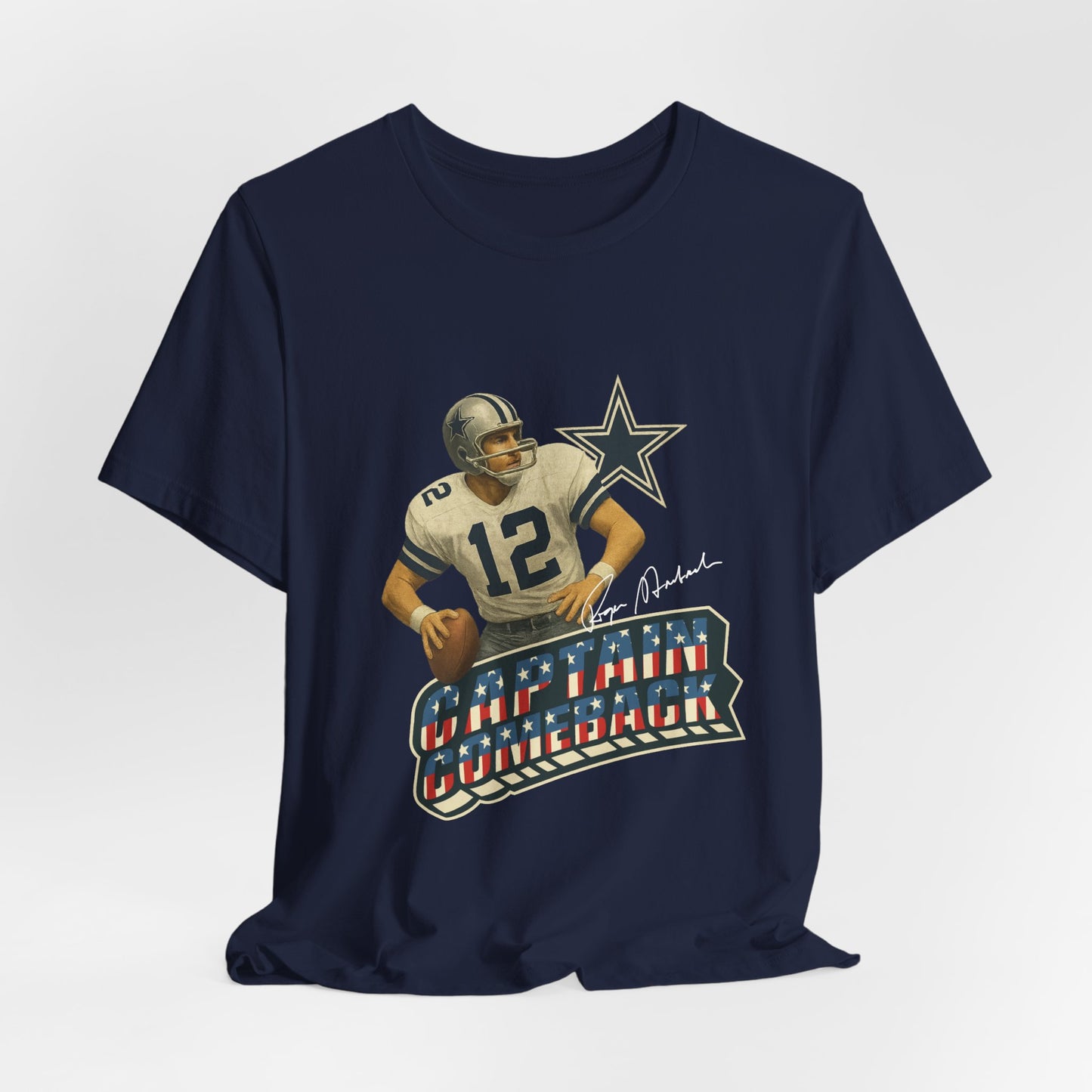 Captain Comeback Football Tee — Vintage Quarterback Graphic T-Shirt