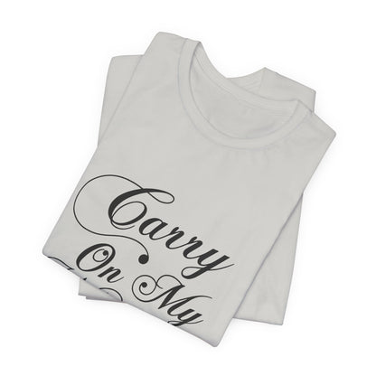Carry On My Wayward Son Shirt - Vintage Script Rock Tribute Tee!