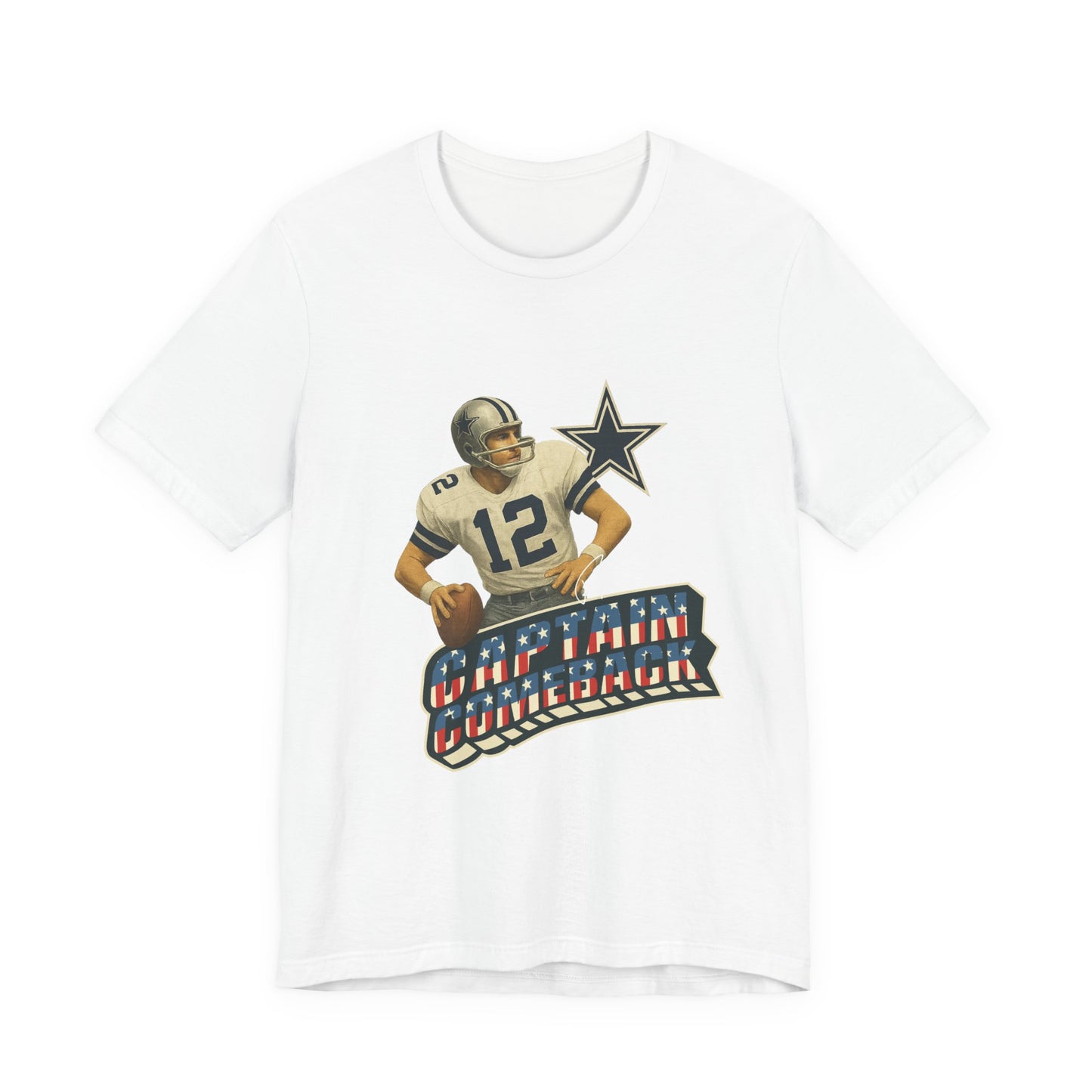 Captain Comeback Football Tee — Vintage Quarterback Graphic T-Shirt