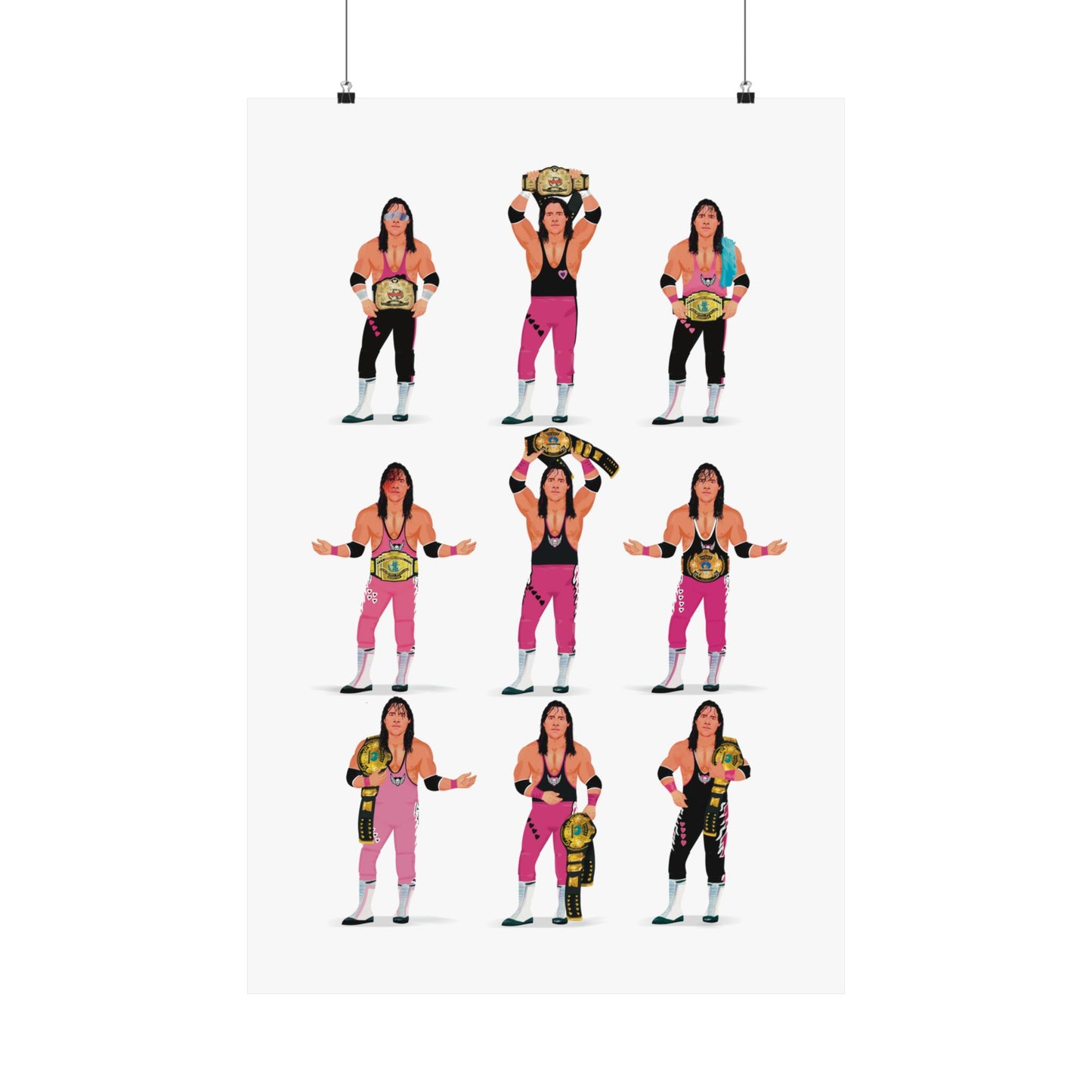 Bret Hart! The Excellence of Execution Poster!