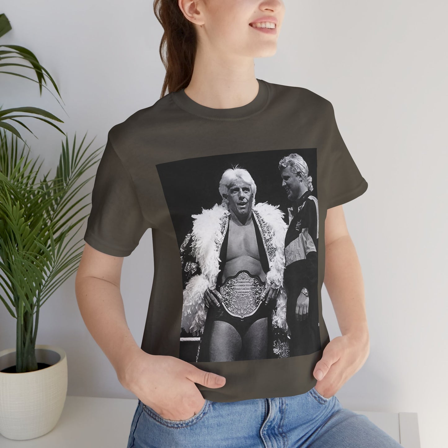 The Real World's Champion! Rare Ric Flair and Mr Perfect tee!