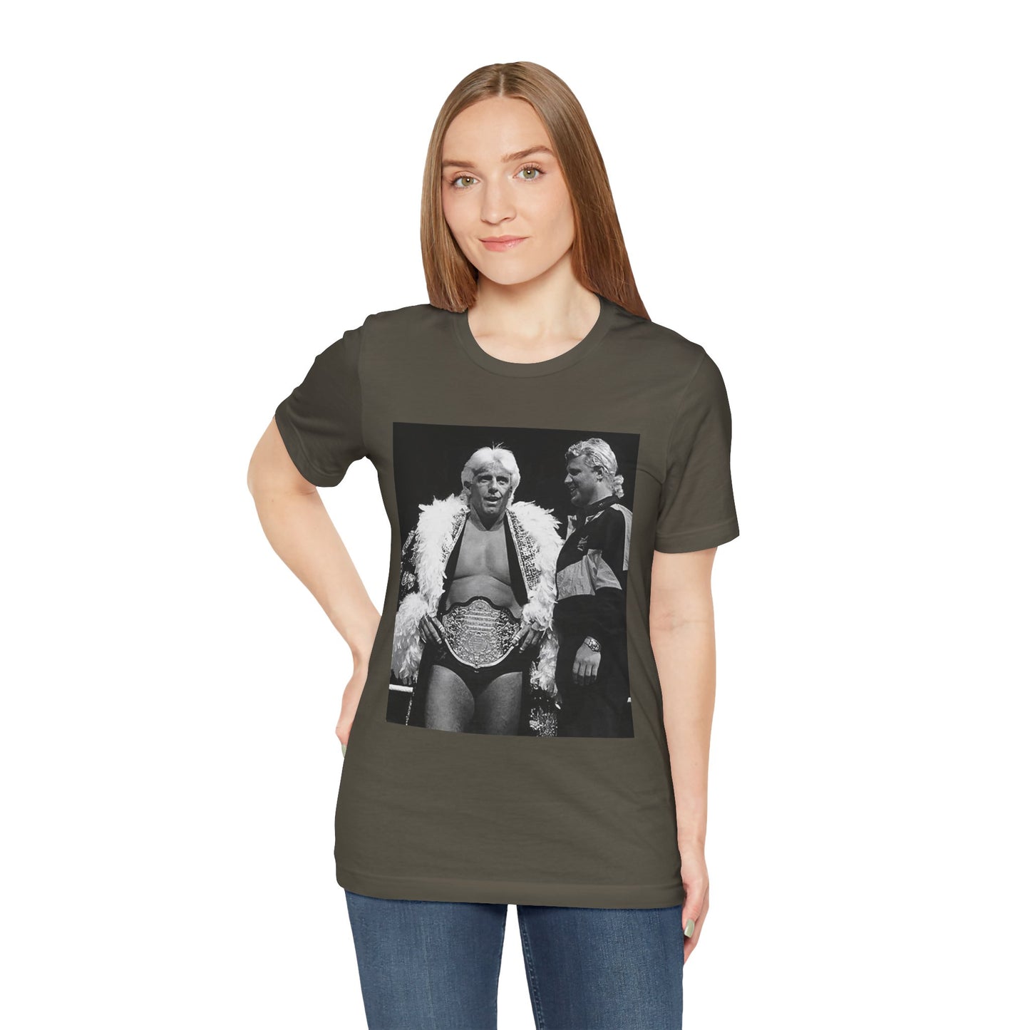 The Real World's Champion! Rare Ric Flair and Mr Perfect tee!