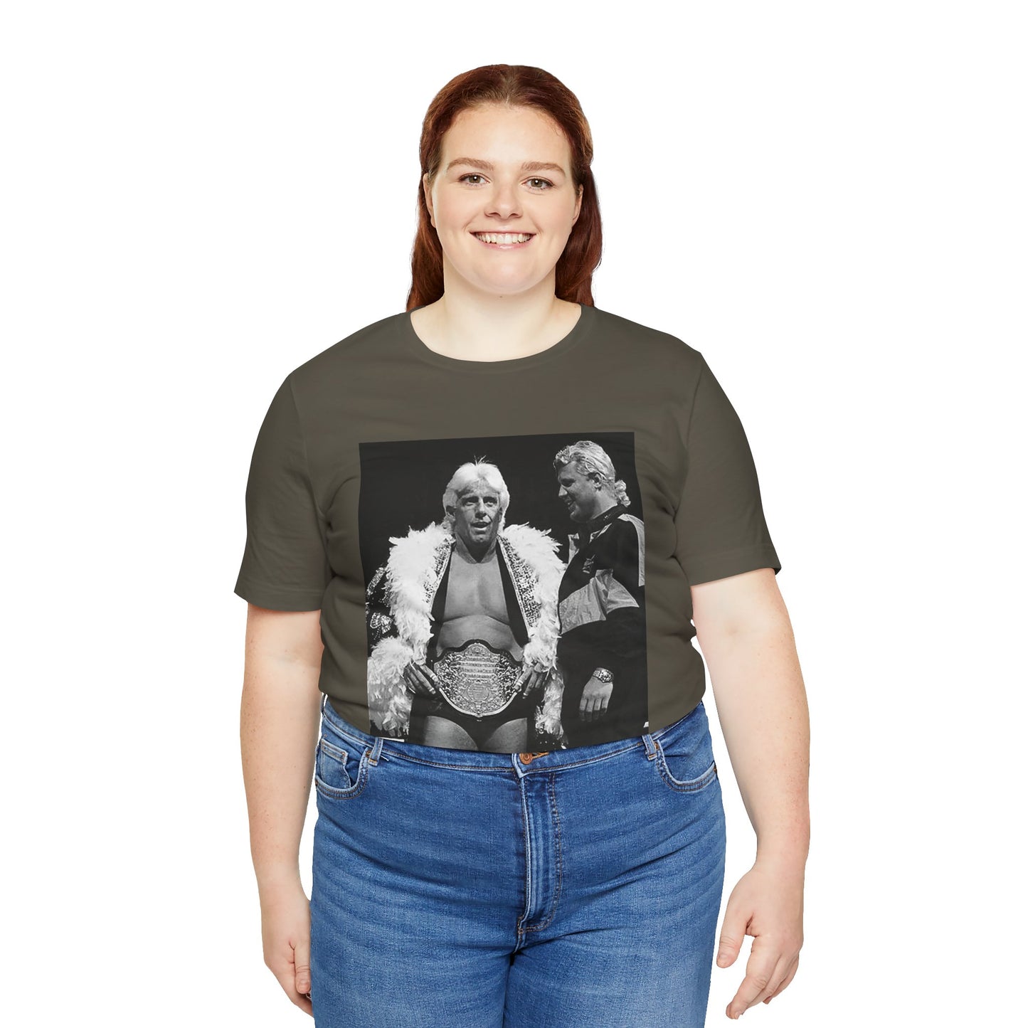 The Real World's Champion! Rare Ric Flair and Mr Perfect tee!