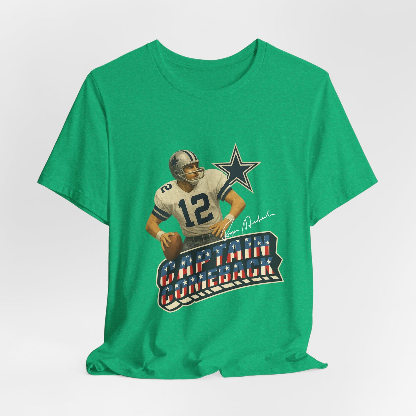 Captain Comeback Football Tee — Vintage Quarterback Graphic T-Shirt